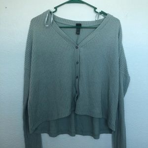 Waffle button up sweater wild fable target